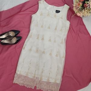 Wild rose vintage lace off white dress sz 8